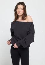 Load image into Gallery viewer, La Vida Off Shoulder Sweatshirt