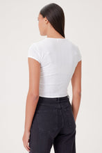 Load image into Gallery viewer, Pointelle Crop Tee