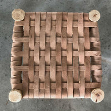 Load image into Gallery viewer, AB Moroccan Leather Woven Stool