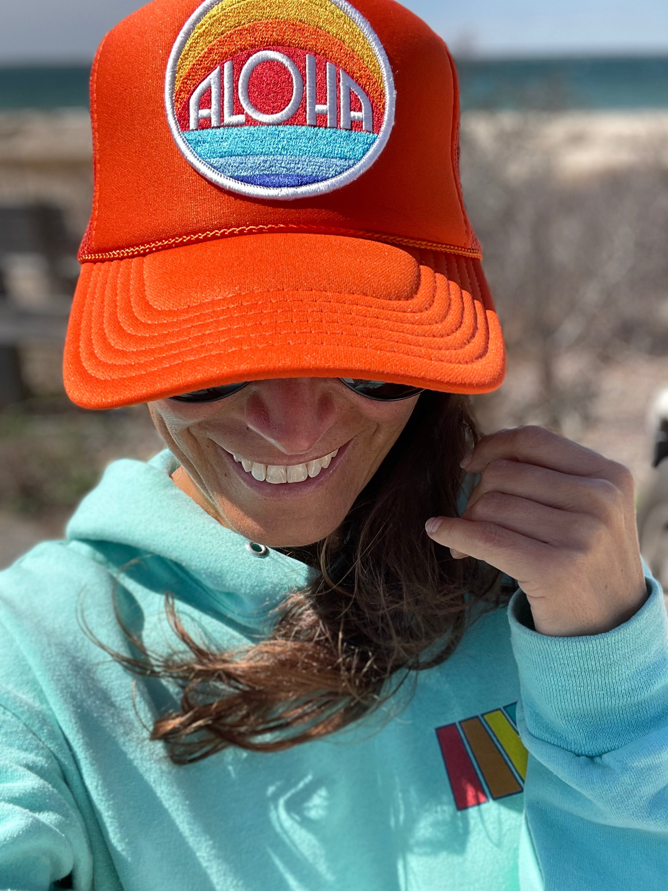 ☆aloha☆ Port Sandz Aloha Trucker Hat – Sunshineamagansett