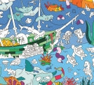 Load image into Gallery viewer, OMY Ocean Coloring Poster