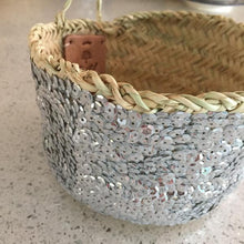 Load image into Gallery viewer, AB Silver Sequin Basket