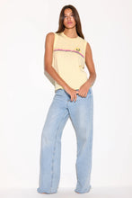 Load image into Gallery viewer, Sunset Stripe Mellow Yellow Tank
