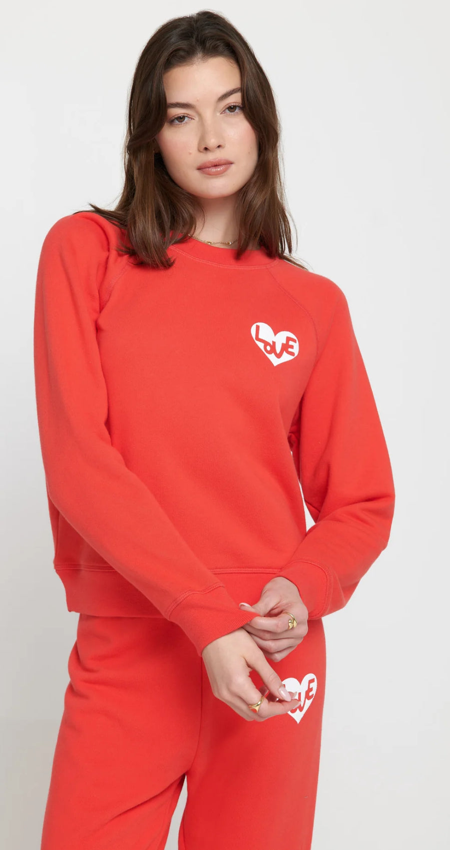Ruby Red Heart Forever Crewneck