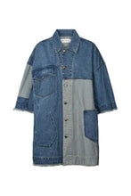 Load image into Gallery viewer, Oversized Denim Kimono Jacket
