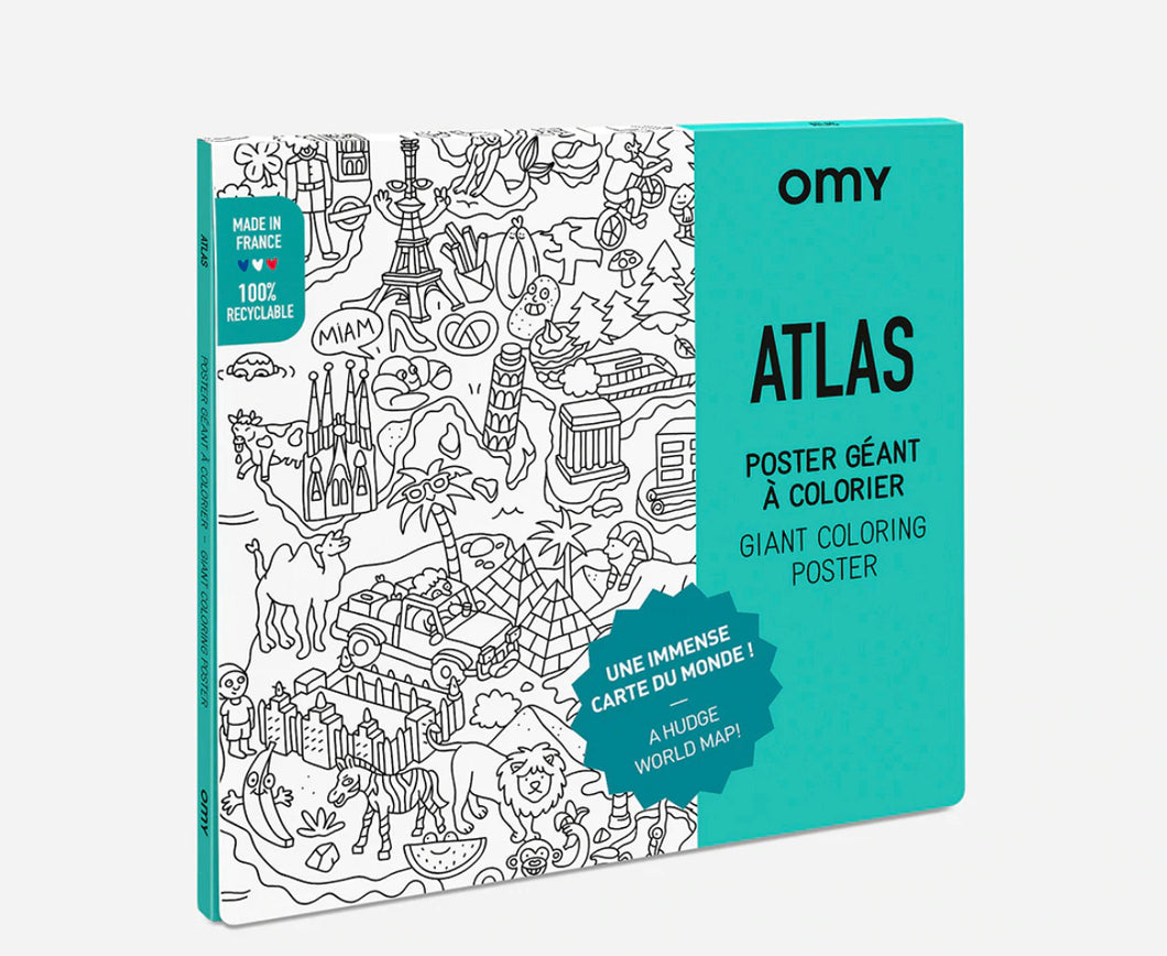 OMY Atlas Coloring Poster
